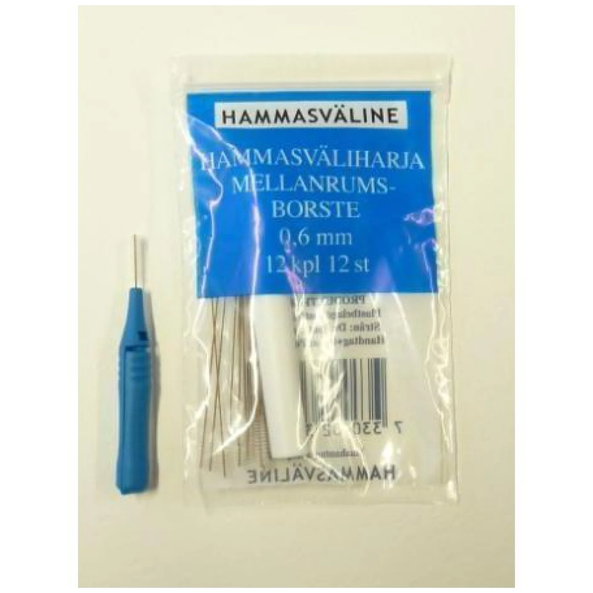 Doft hammasväliharja 0.6 mm sininen