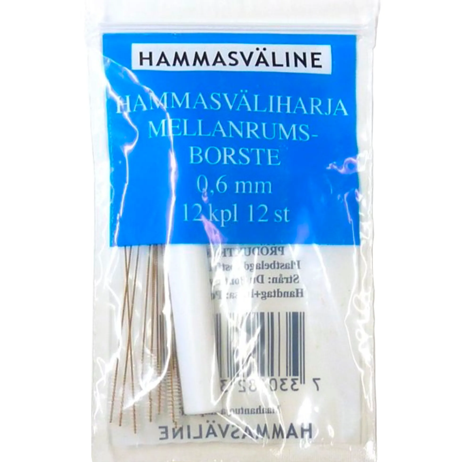 Doft hammasväliharja 0.6 mm sininen