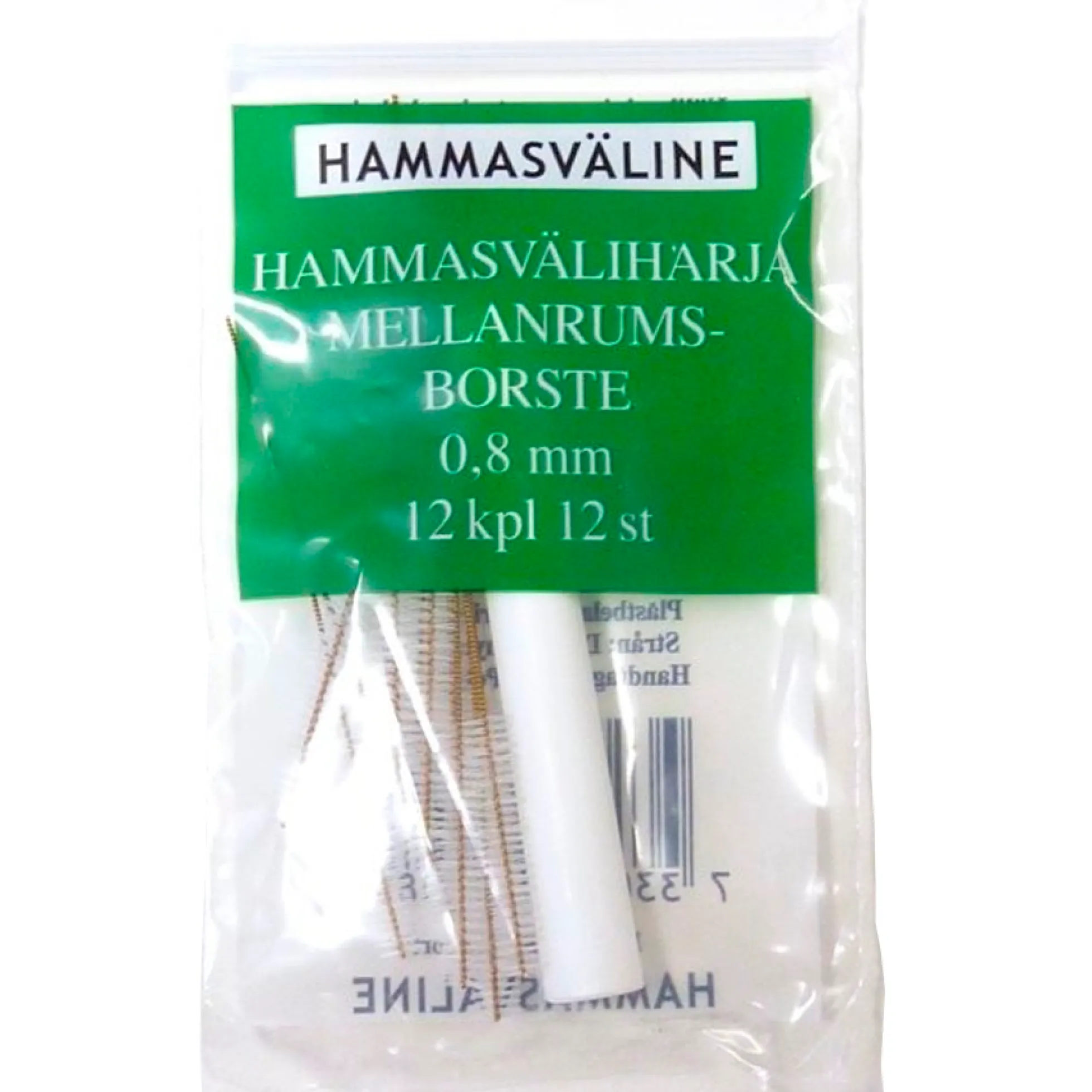 Doft hammasväliharja 0.8 mm vihreä