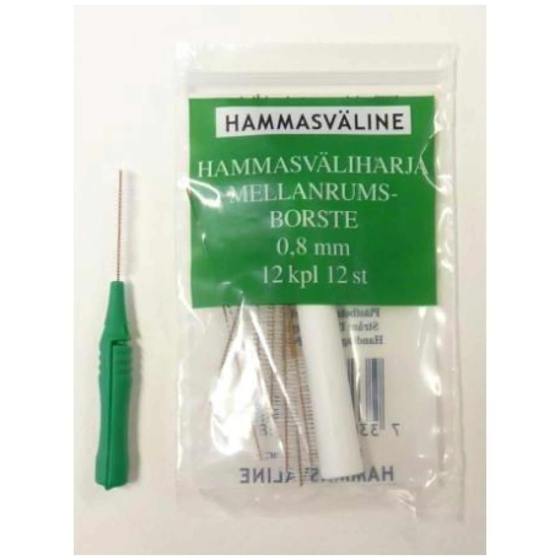 Doft hammasväliharja 0.8 mm vihreä