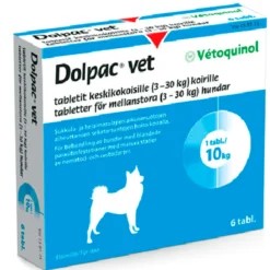 Dolpac Vet tabletit keskikokoisille koirille - 200,28/49,94/50 mg