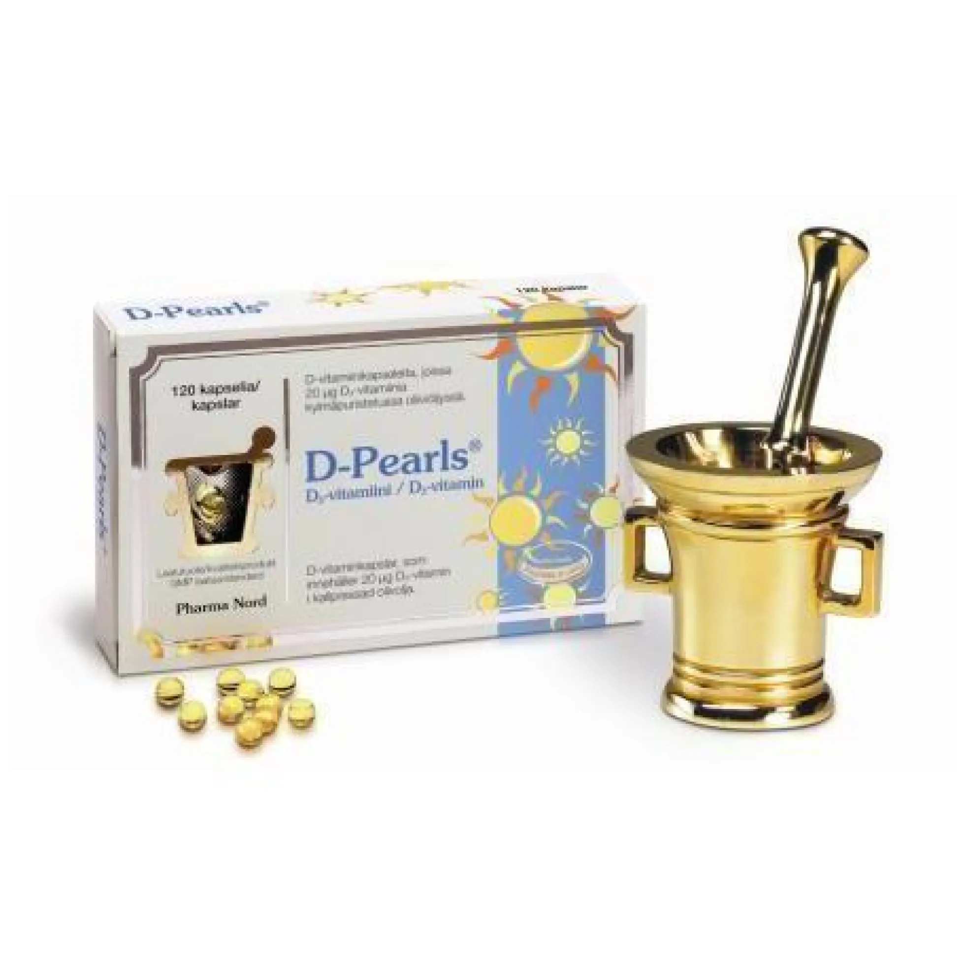 D-Pearls D-vitamin 20 mikrog -kapselit