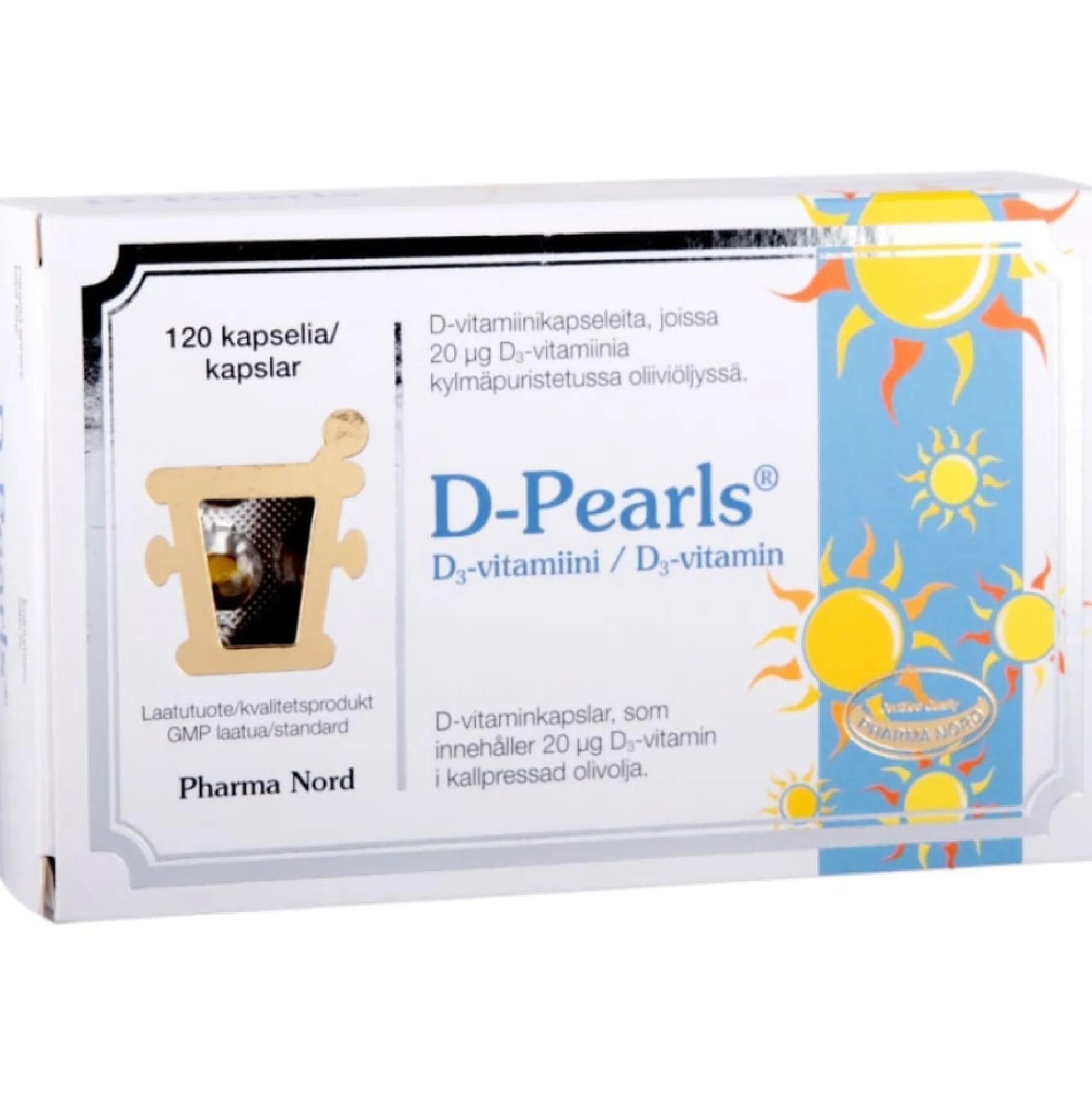 D-Pearls D-vitamin 20 mikrog -kapselit