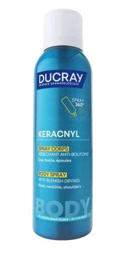 Ducray Keracnyl Body Spray 150ml vartalosuihke epäpuhtaalle iholle