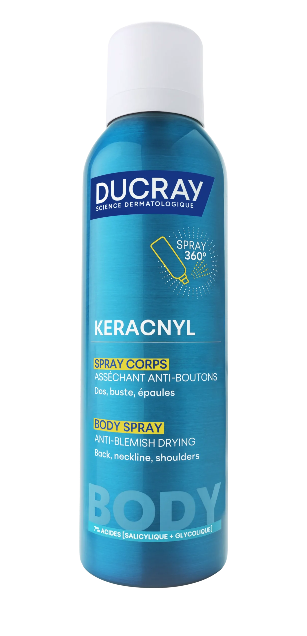 Ducray Keracnyl Body Spray 150ml vartalosuihke epäpuhtaalle iholle
