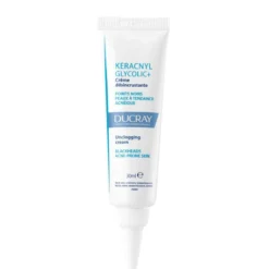 Ducray Keracnyl Glycolic+ mattapinnan jättävä hoitovoide akneiholle