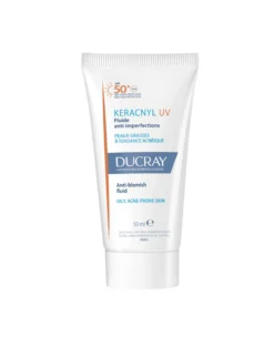 Ducray Keracnyl UV50+ Anti-Blemish Fluid mattapinnan jättävä aurinkovoide 50 ml