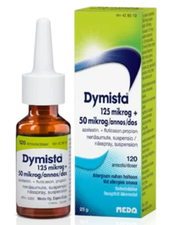 Dymista 125/50 mikrog/annos nenäsumute allergiaan 120 annosta