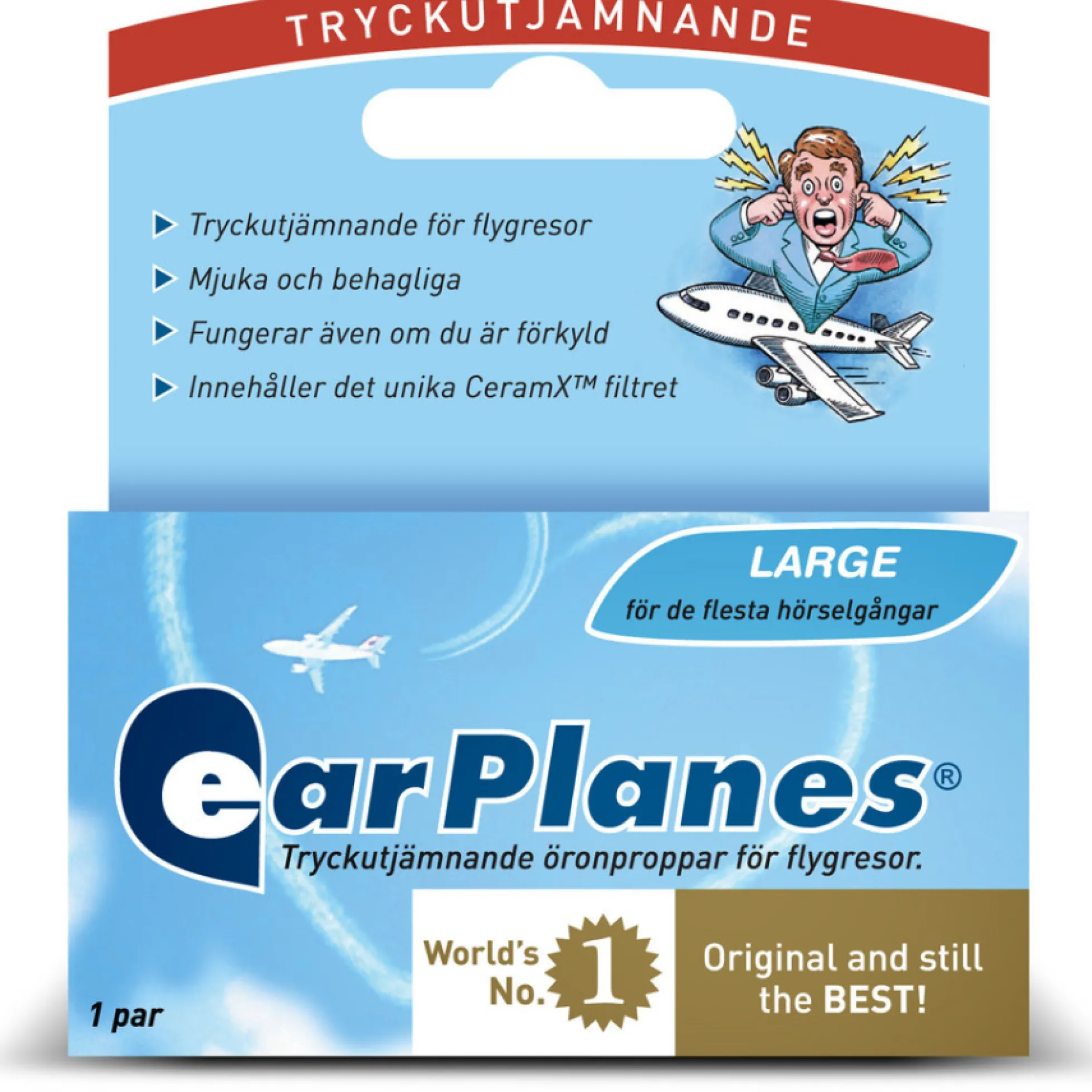earPlanes korvatulpat L