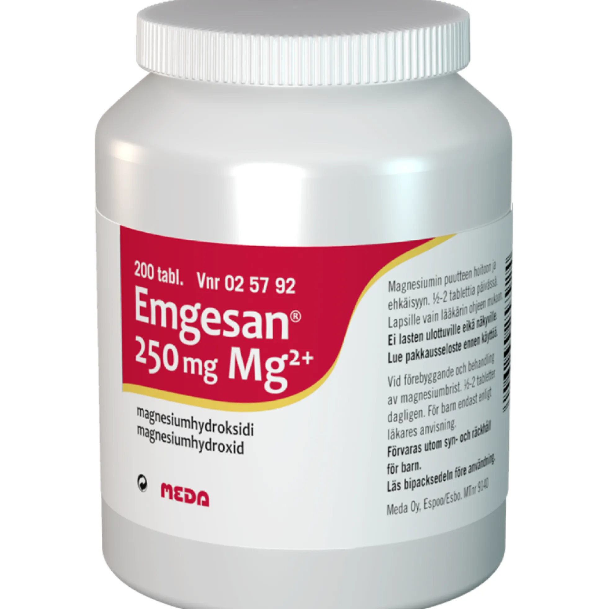 Emgesan 250 mg tabletti -eri kokoja