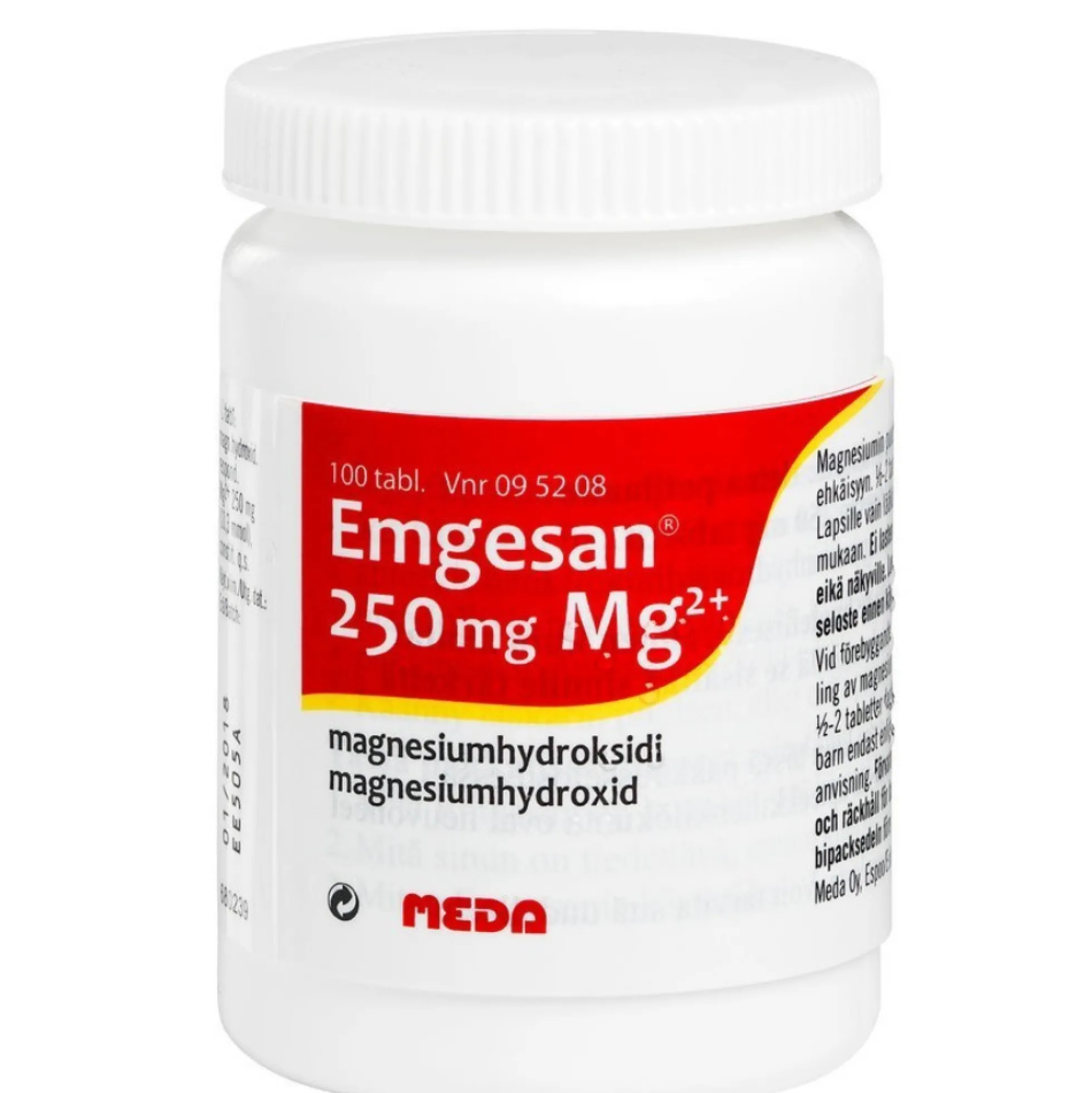 Emgesan 250 mg tabletti -eri kokoja