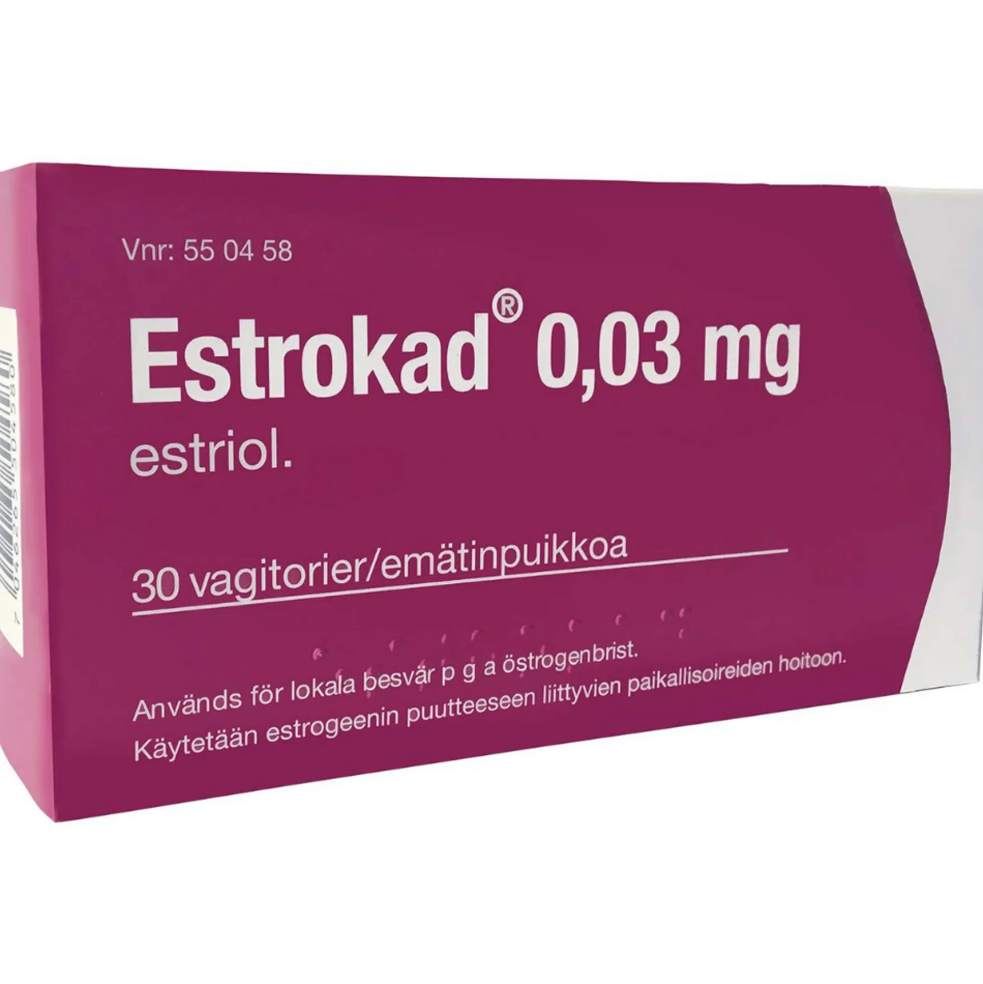 Estrokad 0,03 mg -emätinpuikot