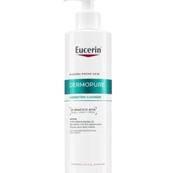 Eucerin DermoPure Correcting Cleanser - hellävarainen puhdistusgeeli rasvoittuvalle ja epäpuhtaalle iholle 400 ml