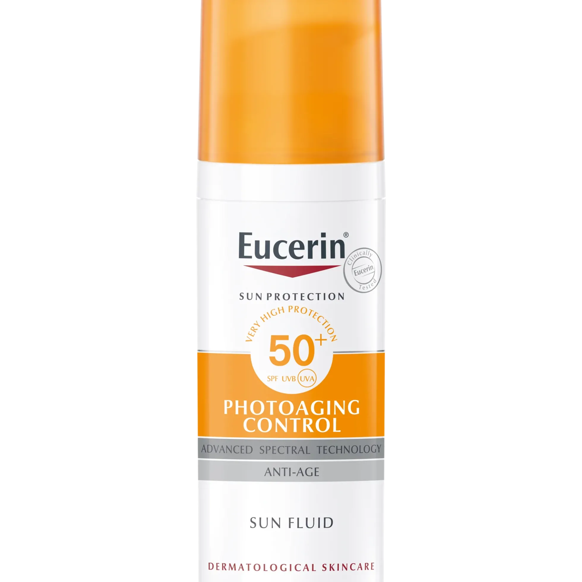 Eucerin Photoaging Sun Fluid SPF50+ aurinkovoide ikääntyvälle iholle 50 ml