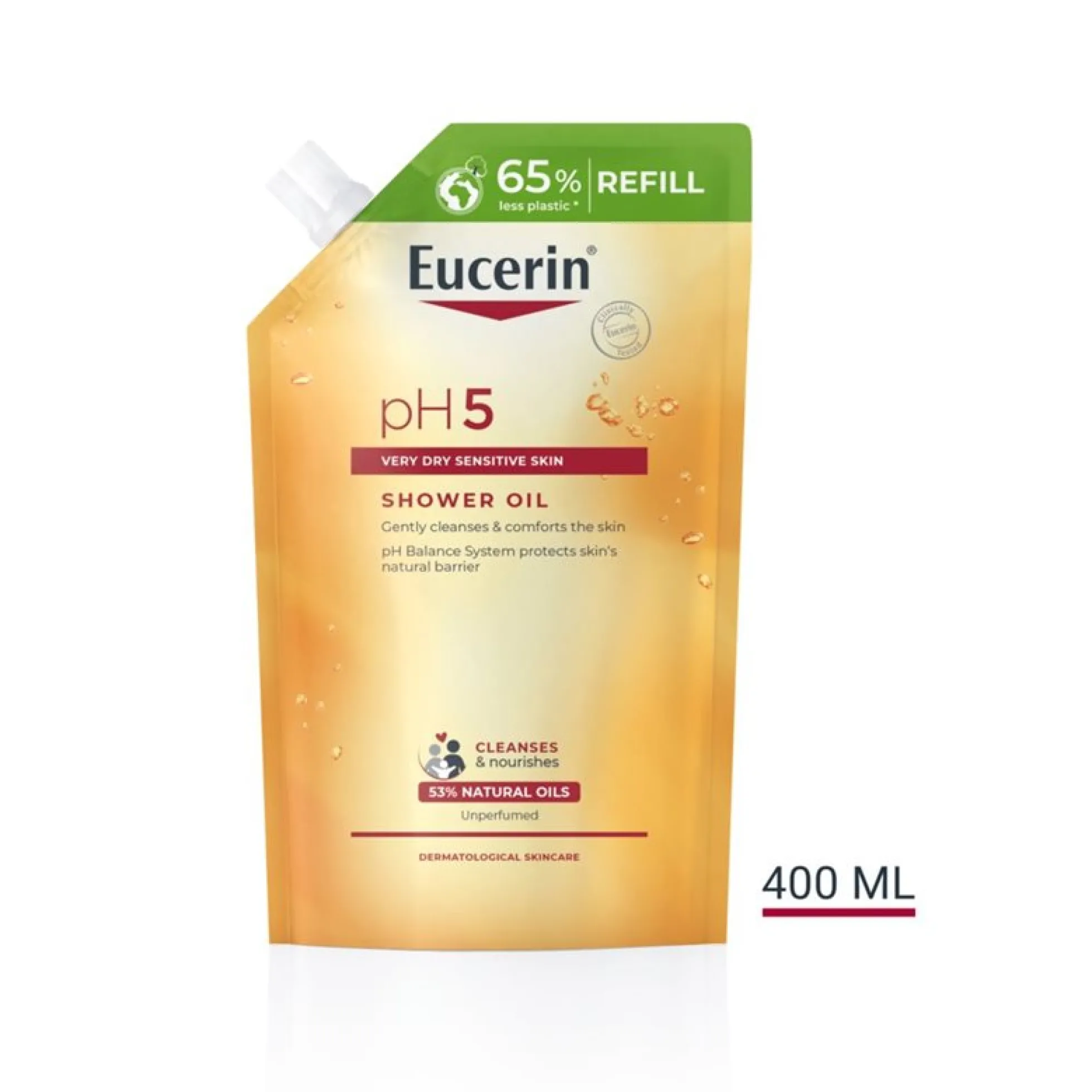 Eucerin pH5 Shower Oil - hellävarainen suihkuöljy hajusteeton