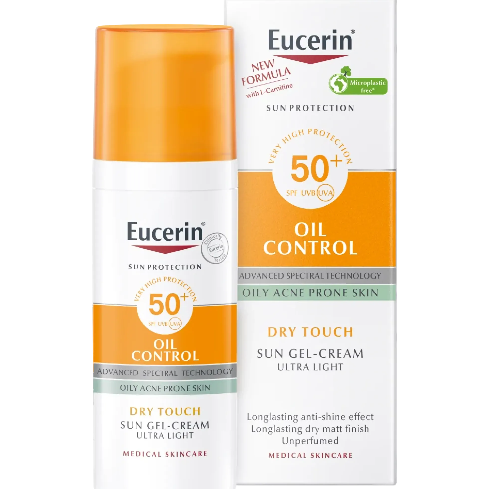 Eucerin Sun Gel-Cream Oil Control SPF50+ aurinkosuoja rasvoittuvalle iholle