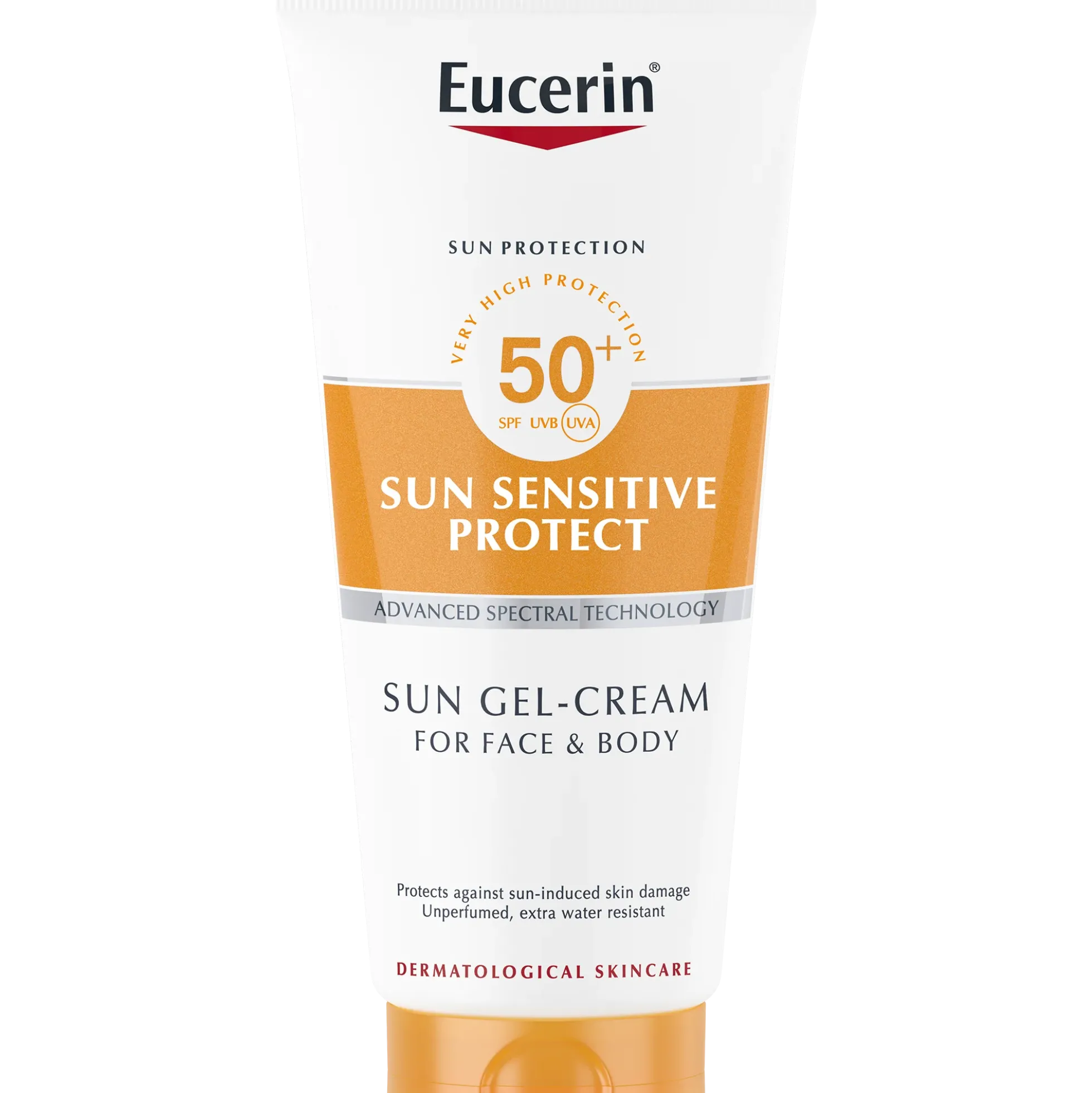 Eucerin Sun Sensitive Protect Sun Gel Cream SPF50+ aurinkovoide aurinkoihottumaan taipuvaiselle iholle