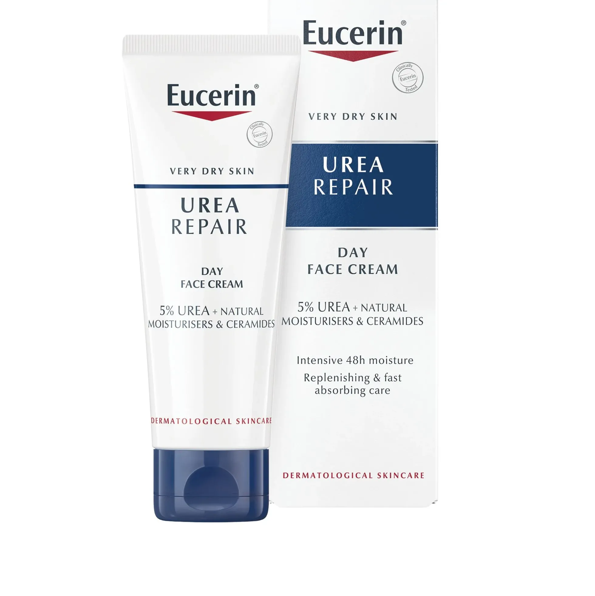 Eucerin UreaRepair 5% Urea Day Face Cream kasvovoide kuivalle iholle