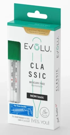 EVOLU Classic elohopeaton kuumemittari