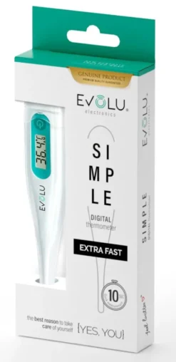 EVOLU Simple digital digitaalinen kuumemittari