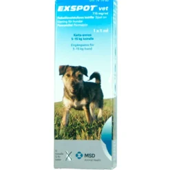 Exspot vet 715 mg/ml -paikallisvaleluliuos koirille -Eri kokoja