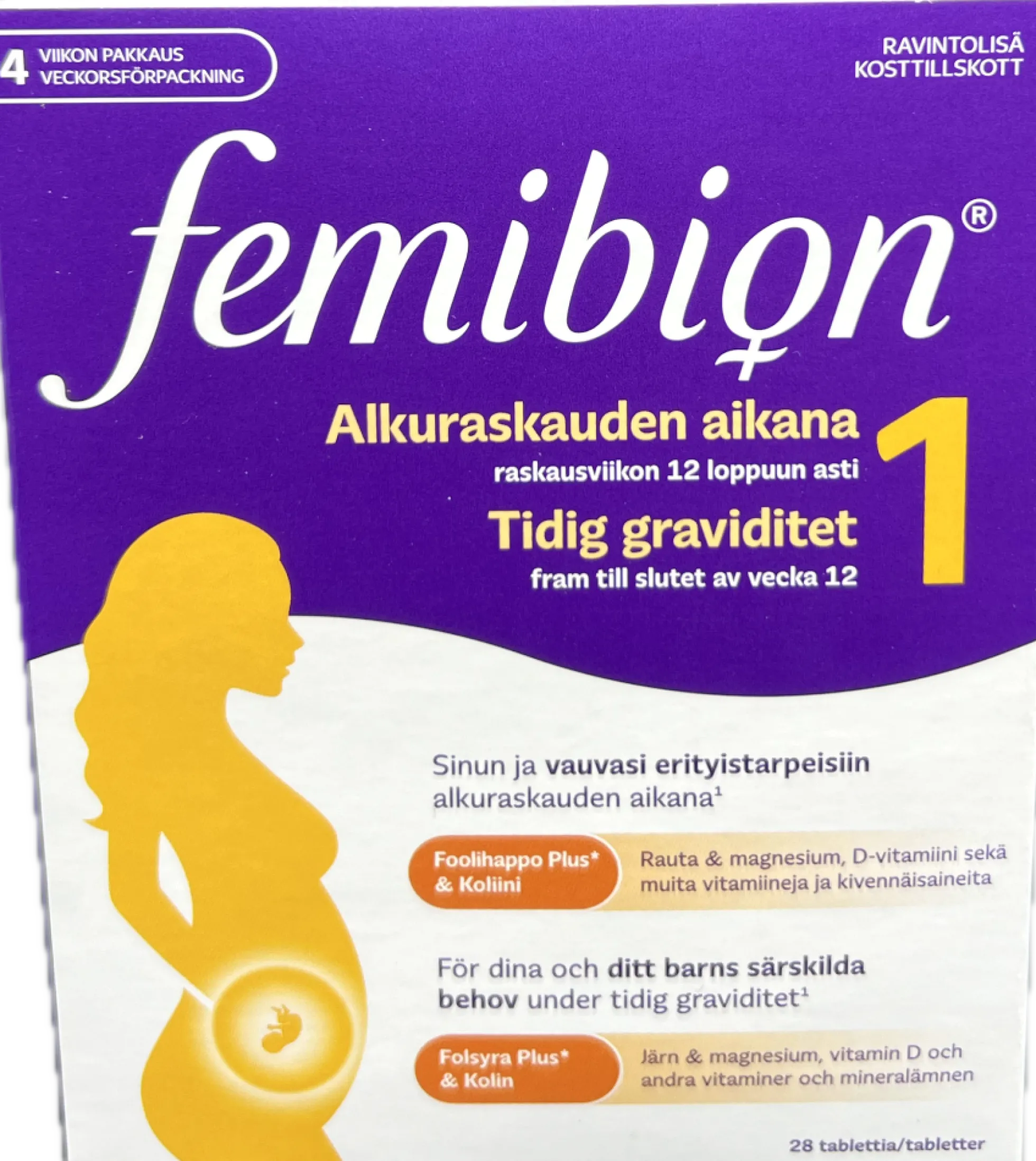 FEMIBION 1 alkuraskauteen 28 TABL