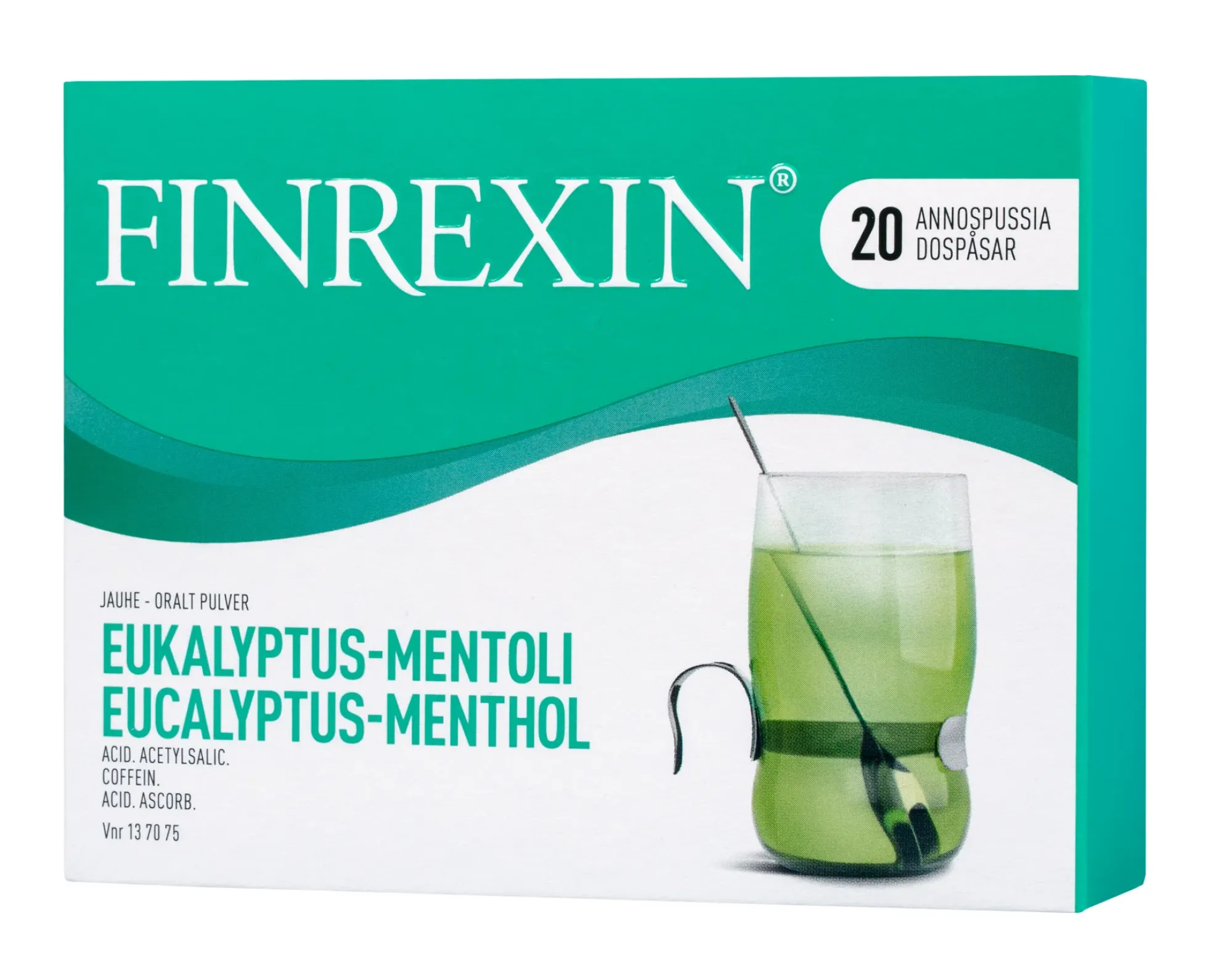Finrexin eukalyptus-menthol flunssalääke annosjauhe 20 annosta
