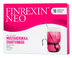 Finrexin Neo Mustaherukka flunssalääke juomajauhe