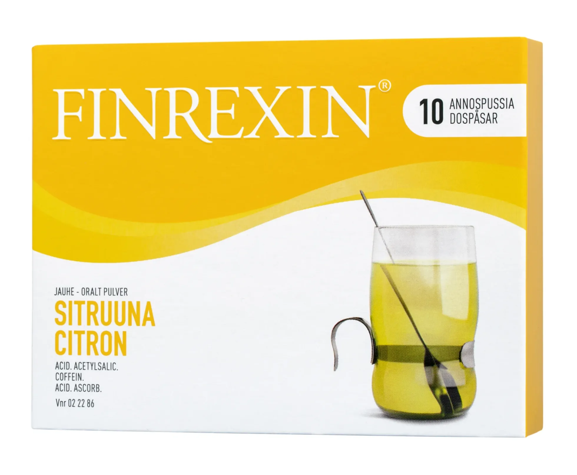 Finrexin Sitruuna flunssalääke annosjauhe