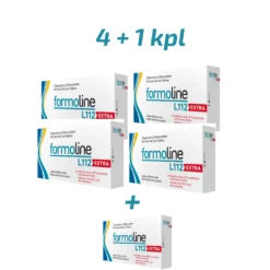 Formoline L112 Extra 750mg säästöpakkaus 4 x 64 kpl + 1 pkt kaupan päälle!