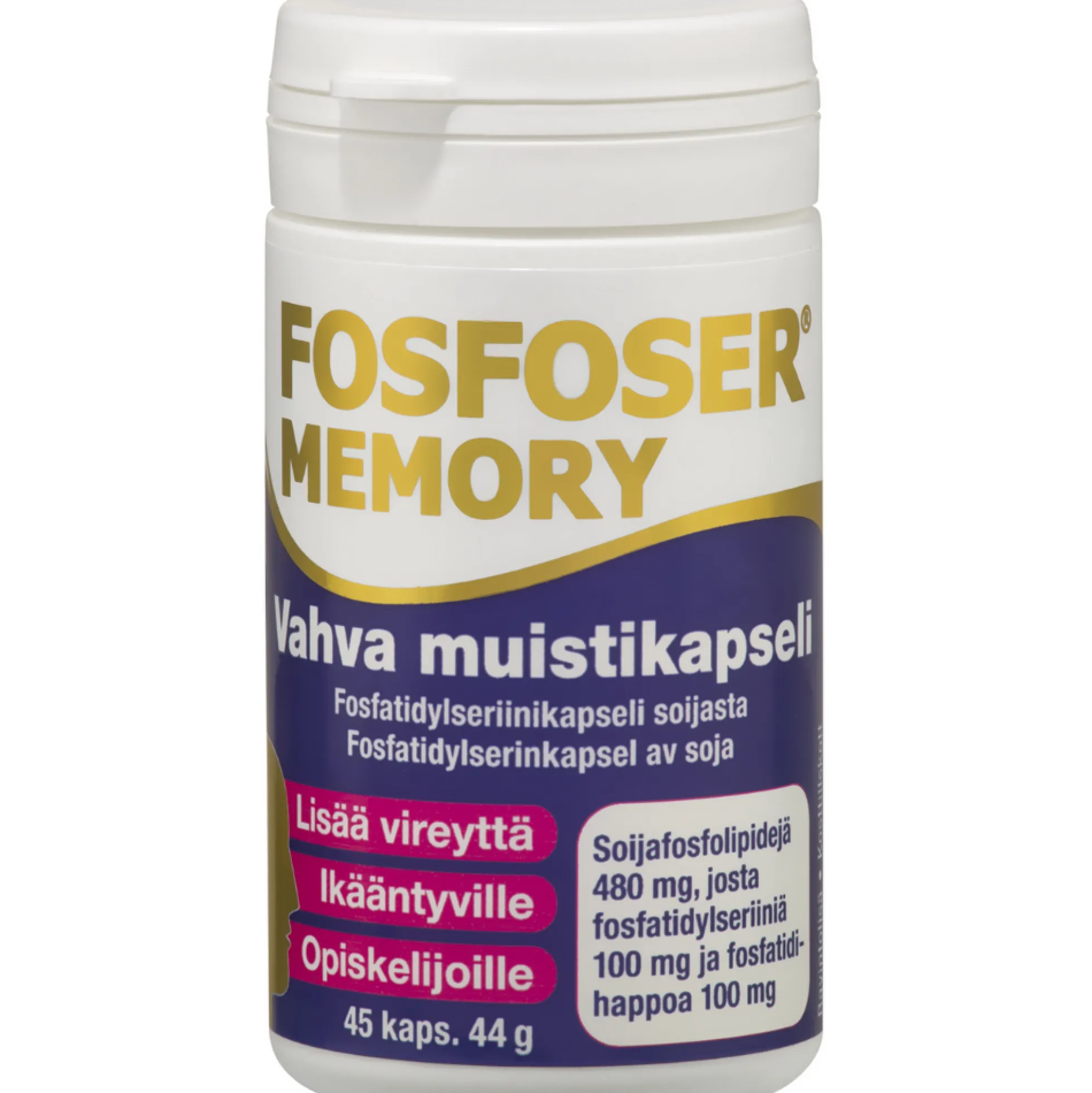 Fosfoser Memory -Vahva muistikapseli -Eri pakkauskokoja