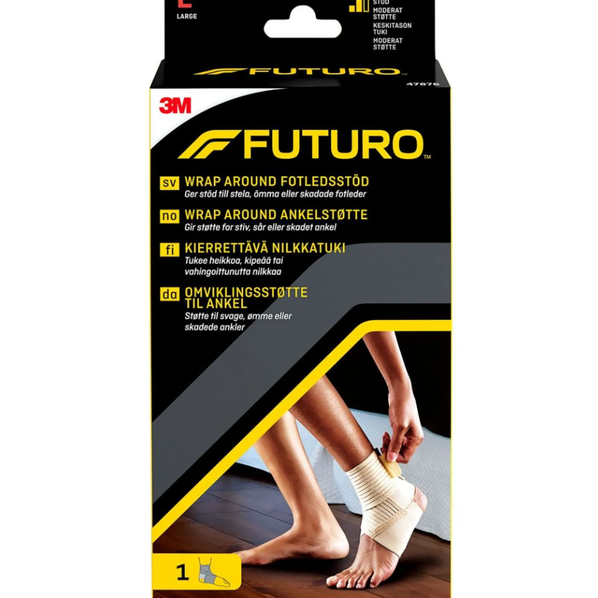 Futuro kierrettävä nilkkatuki - eri kokoja