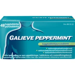 Galieve Peppermint 250/133,5/80 mg -purutabletti närästykseen