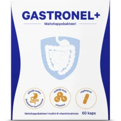 Gastronel+ maitohappobakteerikapselit suoliston hyvinvointiin
