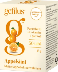Gefilus Appelsiini 30 purutablettia