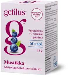Gefilus Mustikka purutabletti -eri kokoja