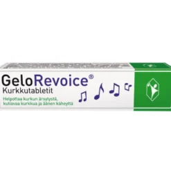 GeloRevoice Kurkkutabletti Mustaherukka-Mentoli tabletti 20 kpl