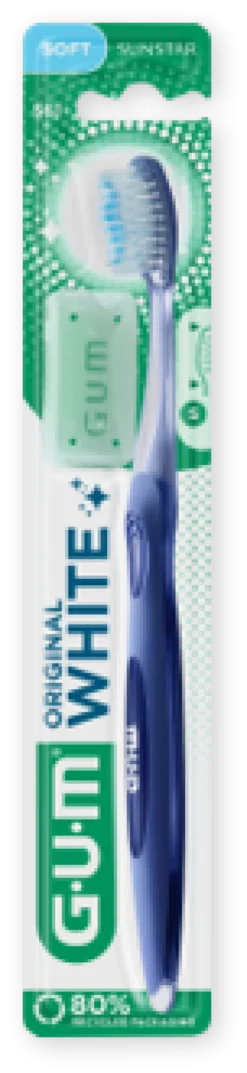 Gum Original White valkaiseva hammasharja soft 1 kpl