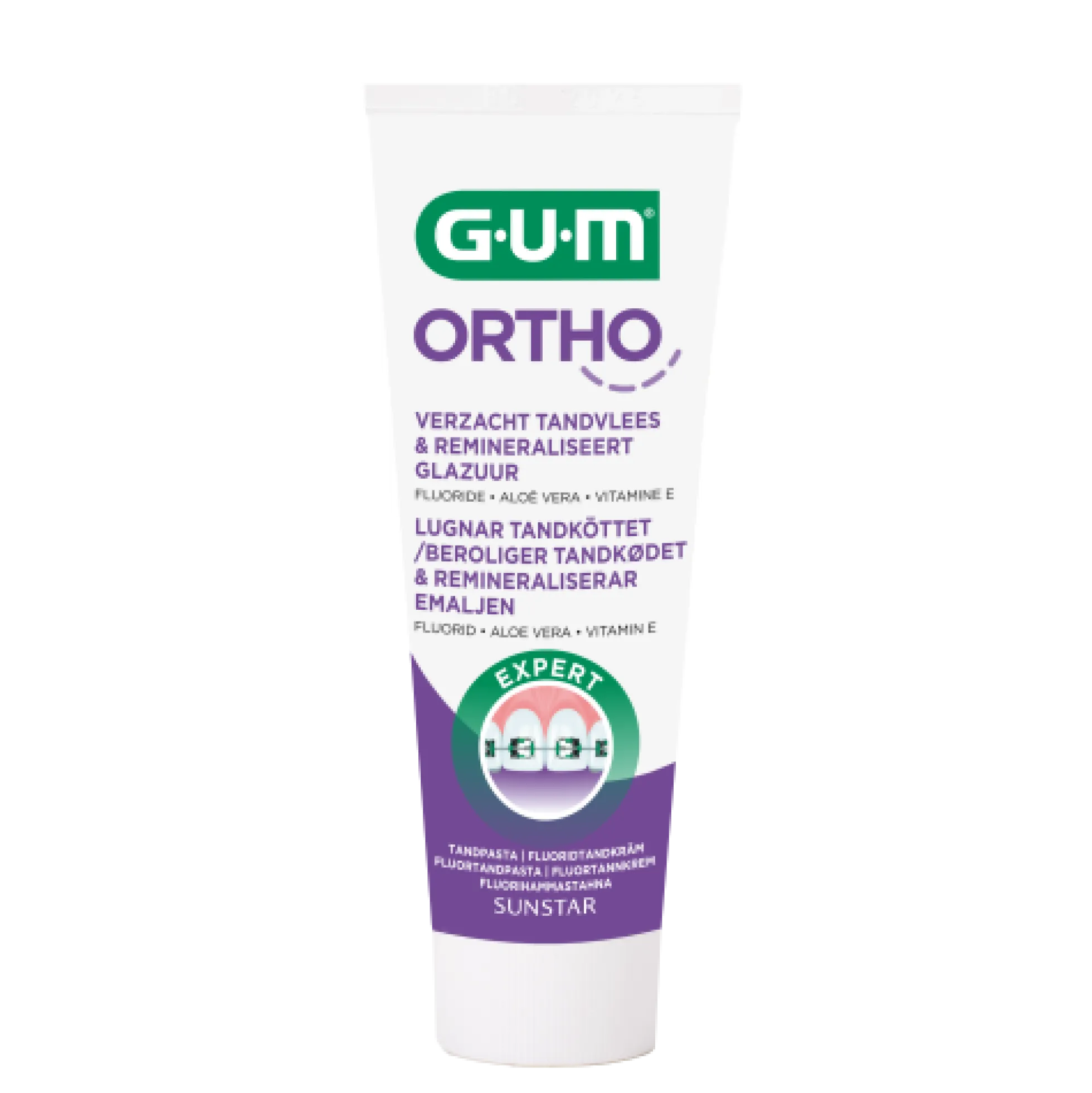 Gum Ortho fluorihammastahna 75 ml