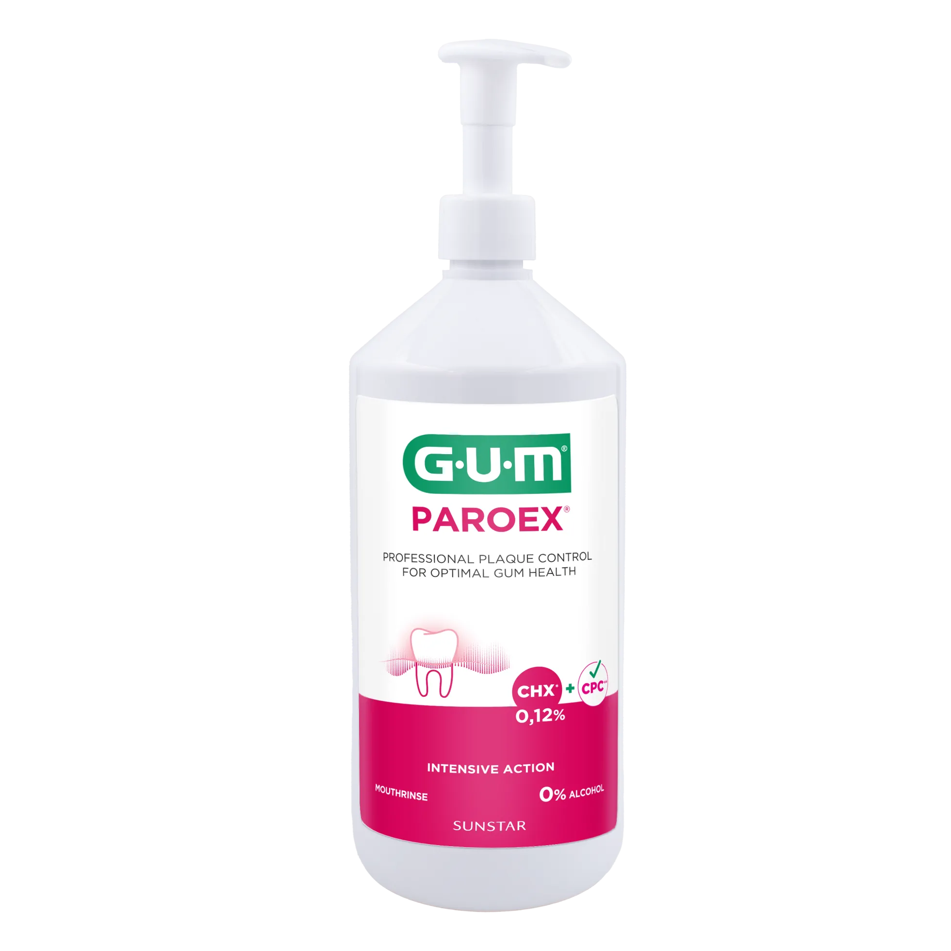 GUM PAROEX 0,12% SUUVESI 1 L (sisältää pumpun)