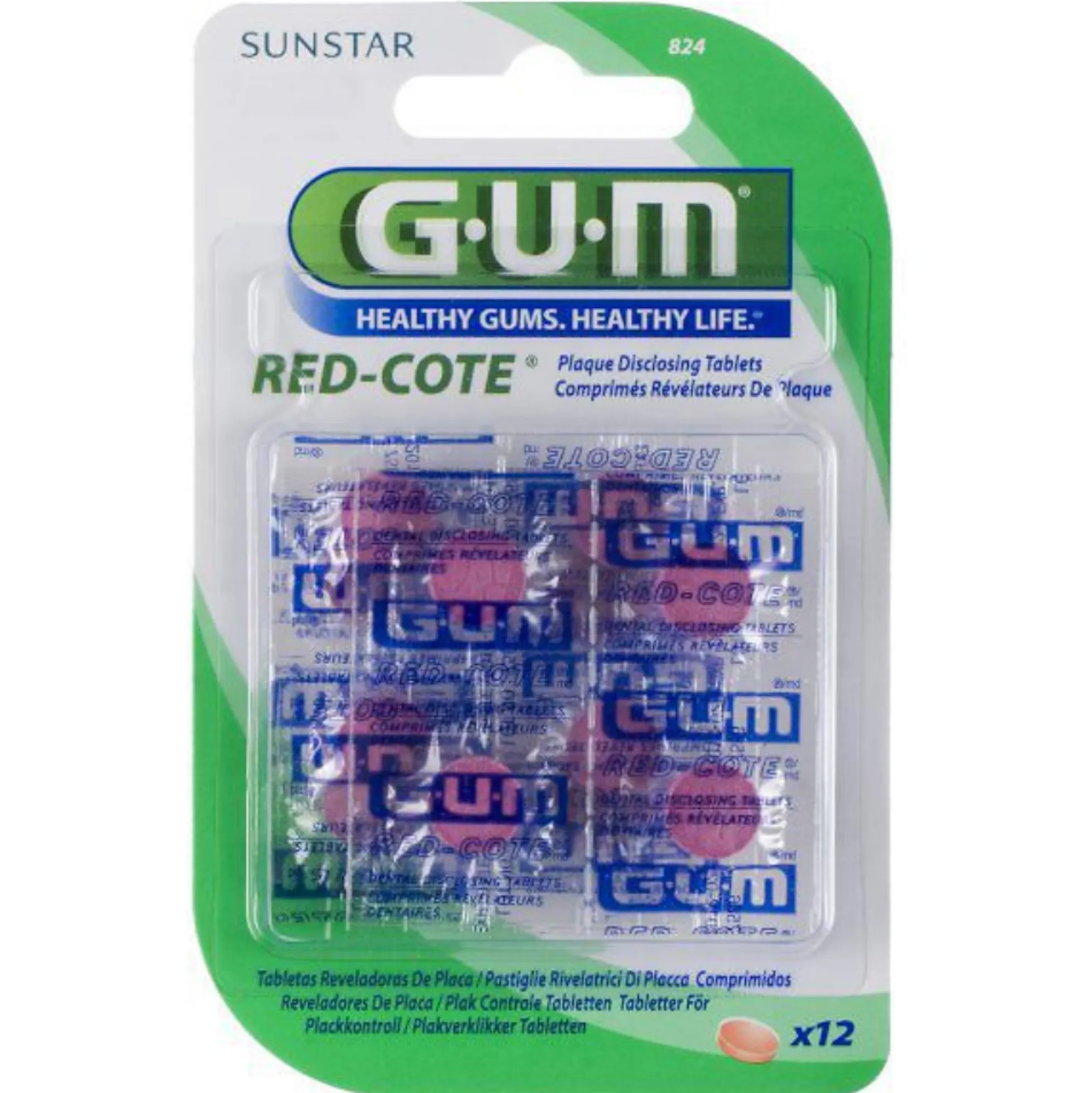 GUM Red-Cote plakkivärjäystabletit