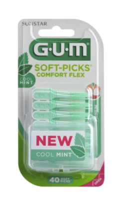 GUM Soft-Picks Comfort Flex Mint Medium harjatikku 40 kpl