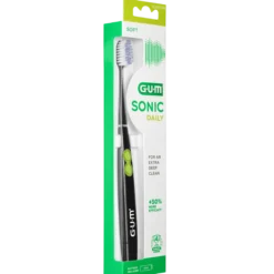 GUM Sonic Daily paristohammasharja sis. paristo musta 1 kpl