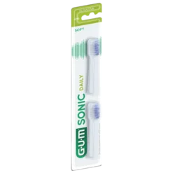 Gum Sonic Daily vaihtoharjaspäät valkoinen 2 kpl
