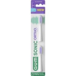 Gum Sonic Ortho vaihtoharjaspäät 2 kpl