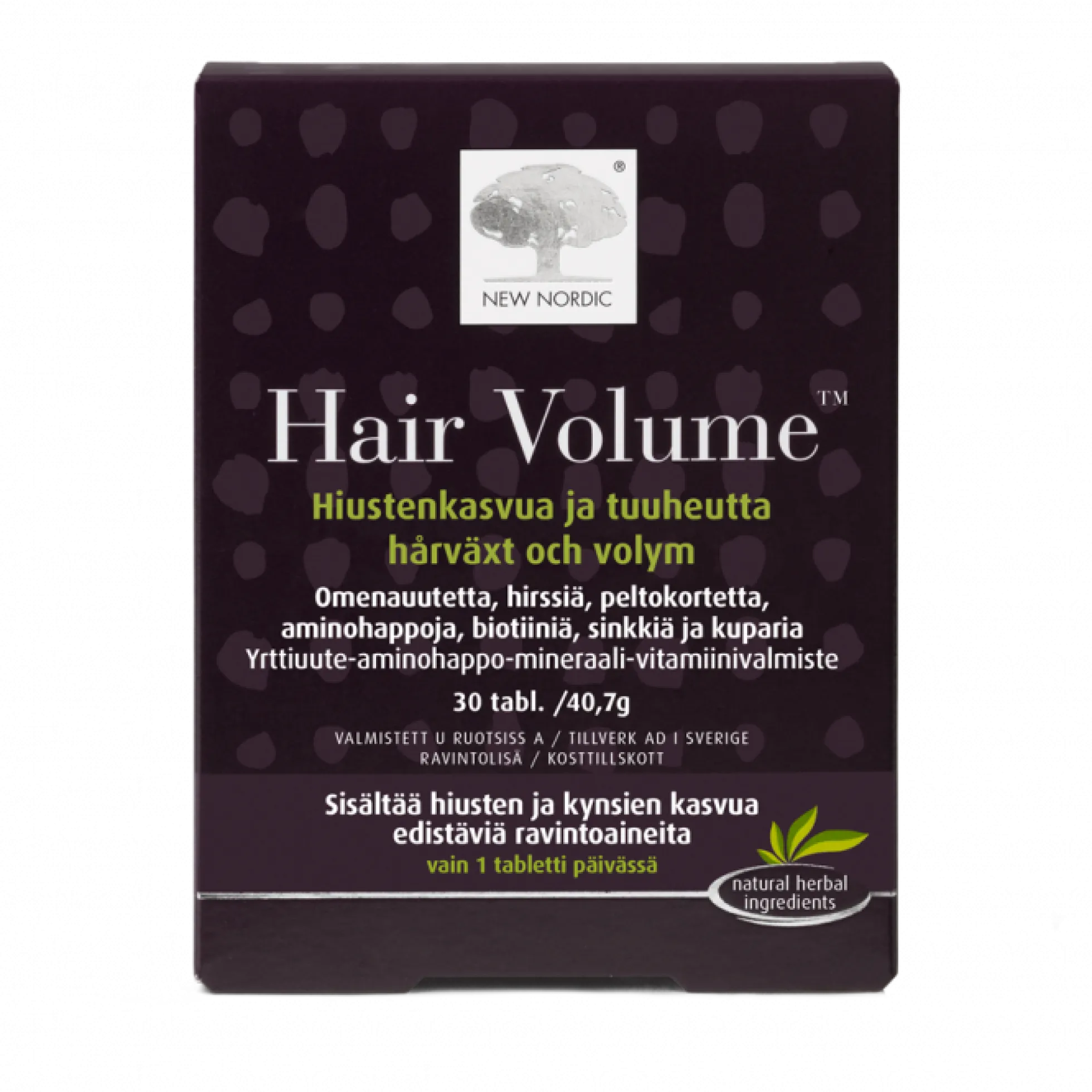 Hair Volume Hiustenkasvua ja Tuuheutta 30 tabl.