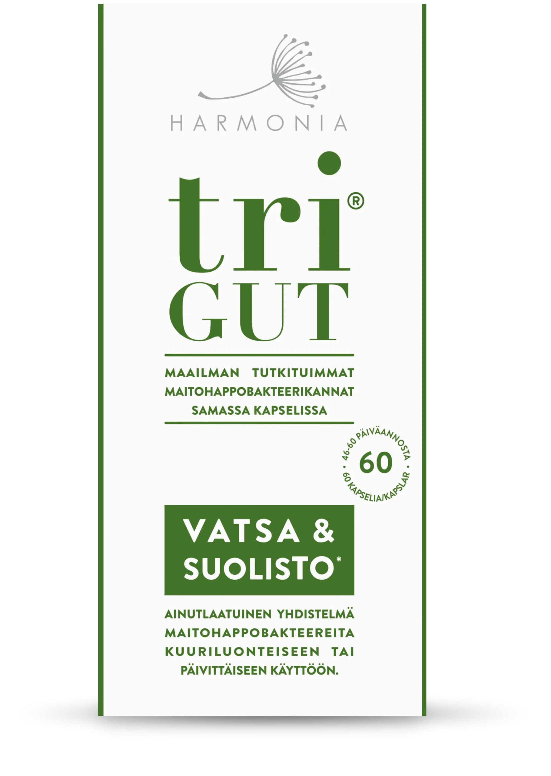 Harmonia triGUT maitohappobakteerivalmiste 60 kaps
