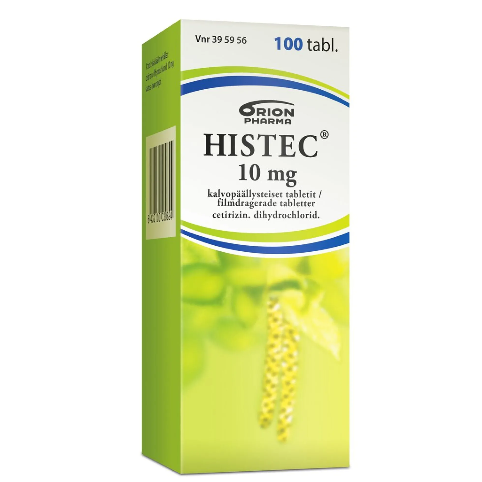Histec 10 mg allergialääke - eri kokoja