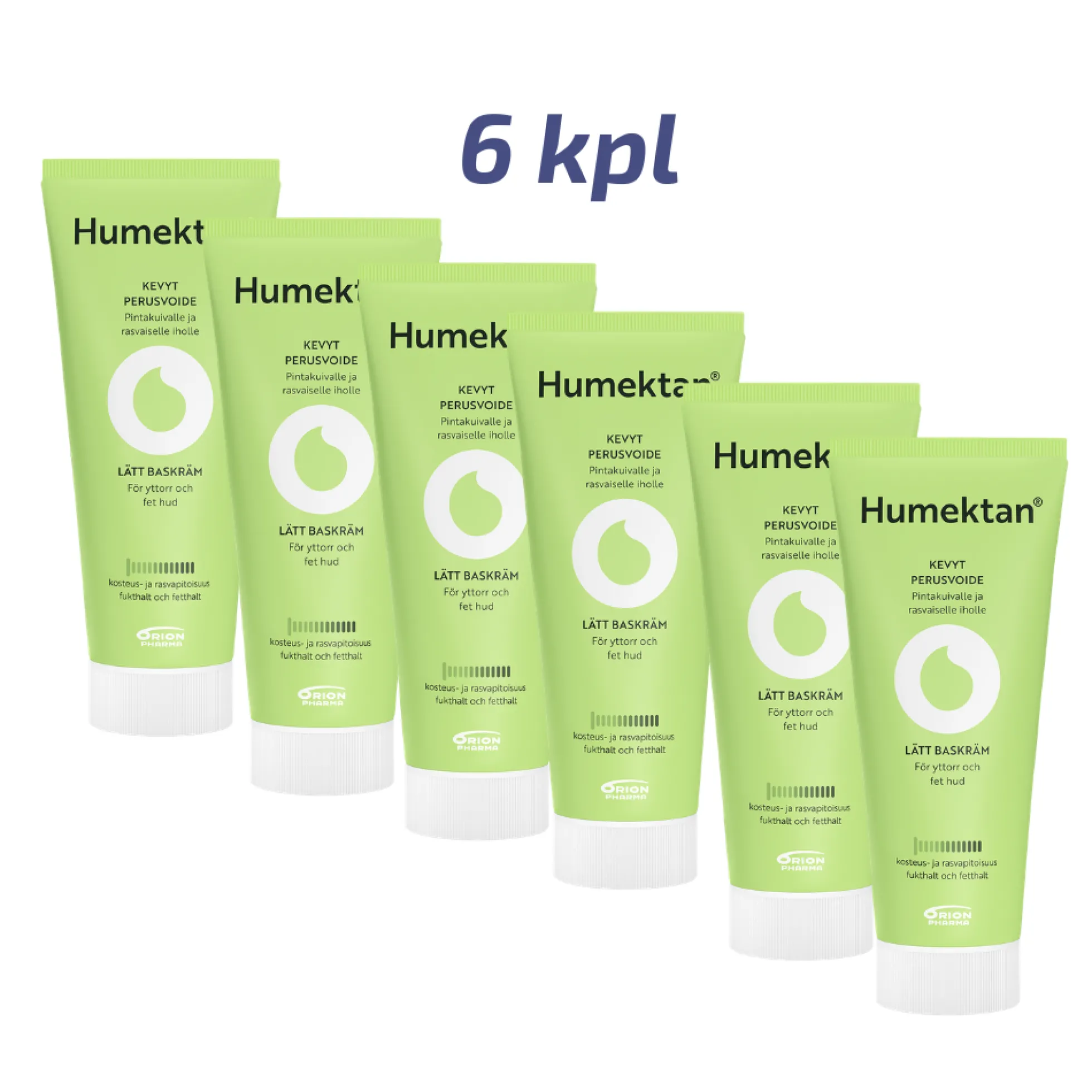 Humektan kosteuttava perusvoide tukkupakkaus 6 x 200 g