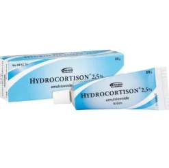 Hydrocortison 2,5 % emulsiovoide -eri kokoja